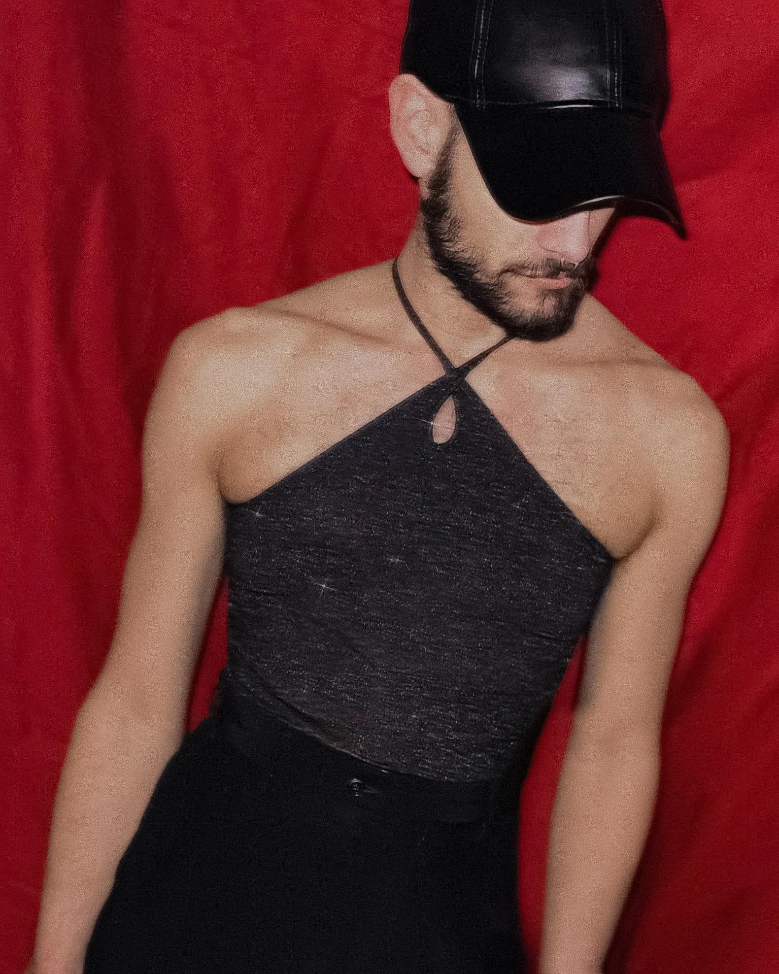 Midnight+Halter+Neck+Top+by+